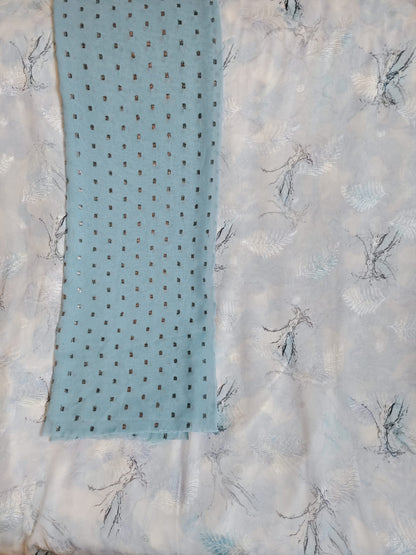 Blue Shimmer Fabric