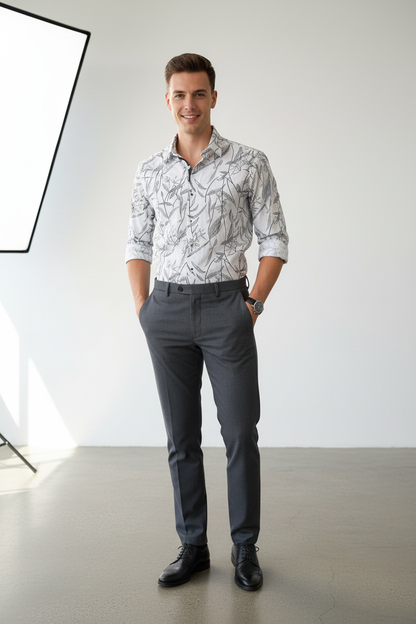 Chemise Duke's Noir & Blanc - Sans Costume